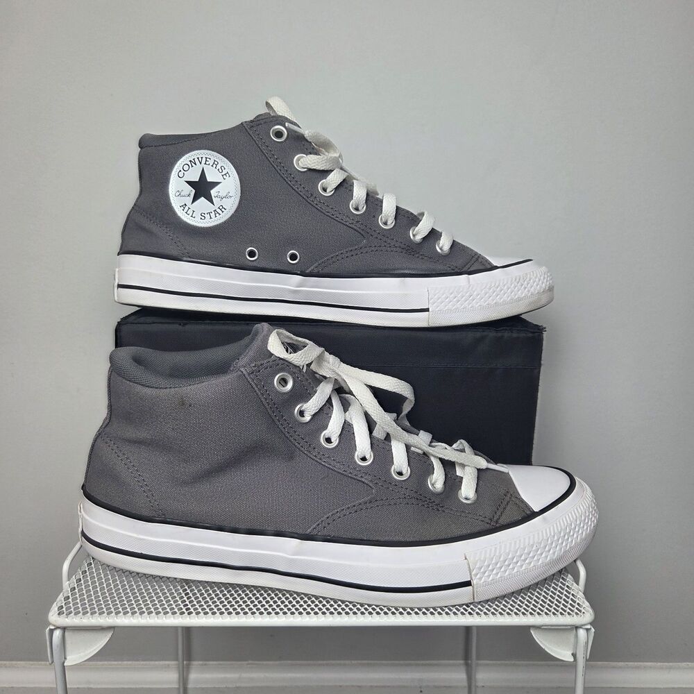 Converse Chuck Tayor All Star Malden Street Mid Top Men's 10.5 Gray Canvas Shoes